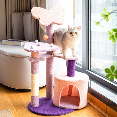 Indoor Cat Climbing Frame Aesthetic Butterfly DIY Cat Tower