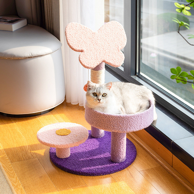 Indoor Cat Climbing Frame Aesthetic Butterfly DIY Cat Tower