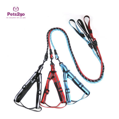 Orange Dog Leash Dog Cable Leash Camping Dog Lead Best Anti Pull Dog Harness