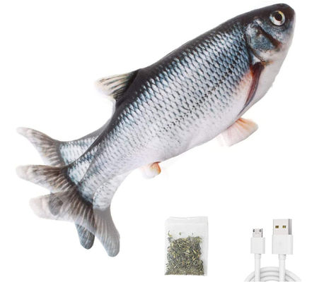 Electric Simulation Moving Fish Cat Toy With Catnip