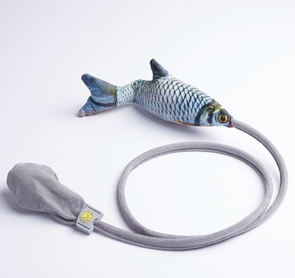 Flopping Moving Fish Toy For Cats Cute Cat Plush Toy With Catnip And Bell
