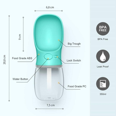 Leak Proof Portable Dog Water Bottle For Outdoor Walking Hiking Travel